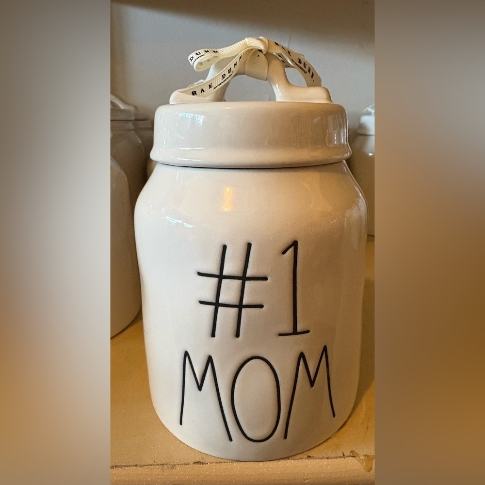#1 Mom Ceramic Baby Canister